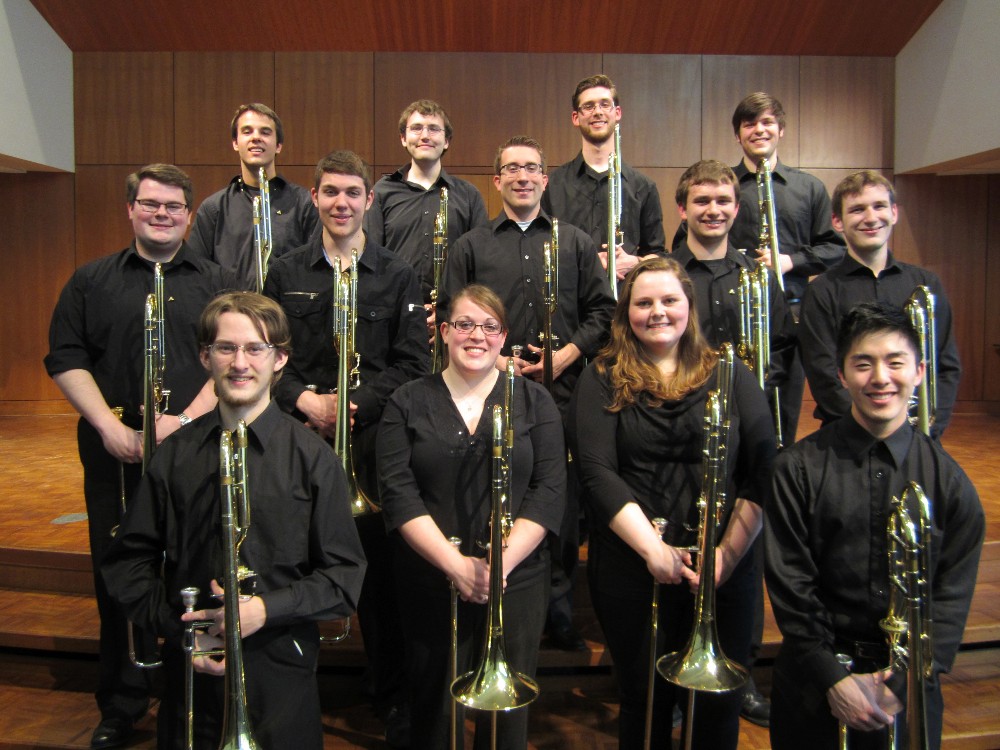 Group photo of trombone students